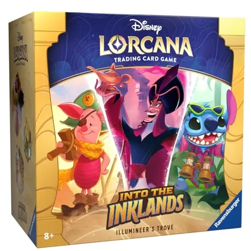 Disney Lorcana: Set 3 - Trove Pack (Englisch) - Sammelkarten Packs & Sets, ideal für Sammler und Einsteiger, enthält exklusive Inhalte und eine hochwertige Aufbewahrungsbox im Disney Lorcana Design.