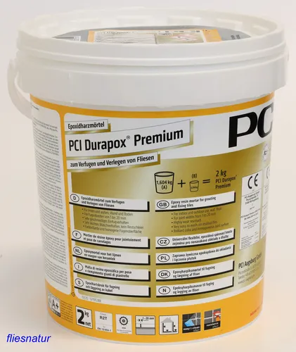 PCI Durapox Premium 2kg Epoxidharzmörtel Verfugen Harz Epoxifuge-alle Farben