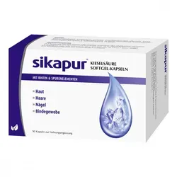 Sikapur Kieselsäure Softgel-Kapseln mit Biotin 90 St