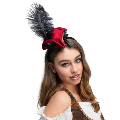 Wicked Costumes Deluxe-Mini-Piratenhut, Kostümzubehör
