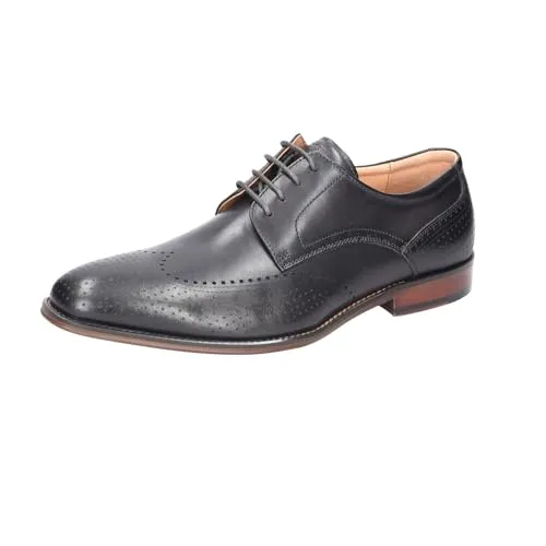 Digel Elegante Schnürschuhe Selleng Herren 45 EU - Schwarz - Wanderschuhe mit hochwertigem Leder und rutschhemmender Laufsohle, ideal für City und Business, bieten besten Tragekomfort und klassische Eleganz.