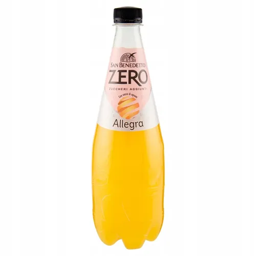 Zero Allegra Orangenlimonade 750ml - San Benedetto - Erfrischender Softdrink ohne Zucker, ideal für kalorienbewusste Genießer und perfekt für jeden Anlass.