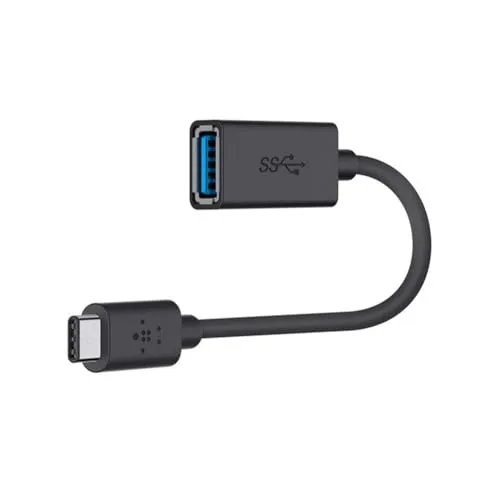 Belkin F2CU036BTBLK Adapter Stecker C 3.0-1x USB 3.2 Gen 1 Buch, Schwarz