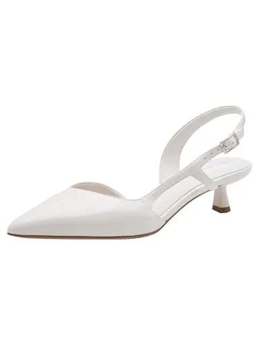 Tamaris Damen Sling Pump mit Stilettoabsatz, weiß, 37 EU von Tamaris