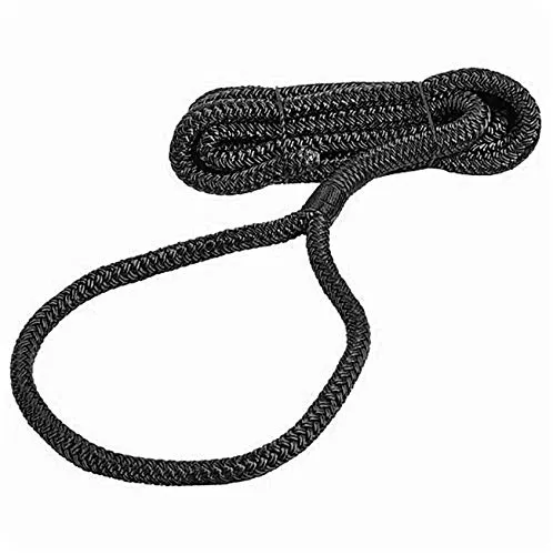 Osculati Polyester Doppelgeflecht Fenderleine, Farbe:schwarz, Ø und Länge:10mm Ø. 2m lang