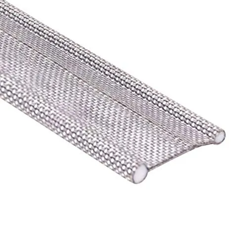 Doppelkederband - Meterware Kederband Ø6mm und Ø4mm Band 4 cm breit Verbinder für Wohnwagen Wohnmobil Caravan Zeltkeder Vorzelt - Keder Verbindung - robust und biegsam - grau - Dualkeder Textilmantel