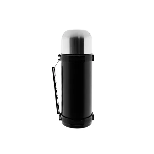 Stilvolle Isolierflasche aus Edelstahl - 1 L mit Griff & Becherdeckel