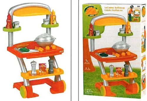 tolle Spielküche Küche Grillwagen mit Zubehör