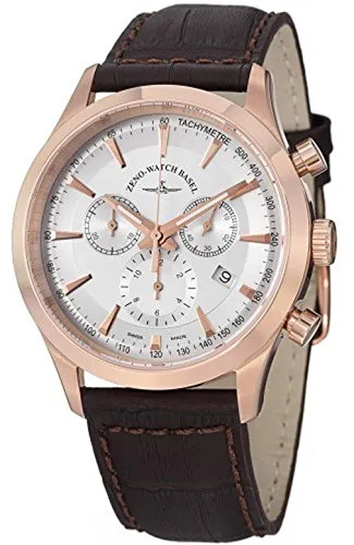 Zeno-Watch Herrenuhr - Gentleman Chronograph 5030 Q Gold Plated - 6662-5030Q-Pgr-f2