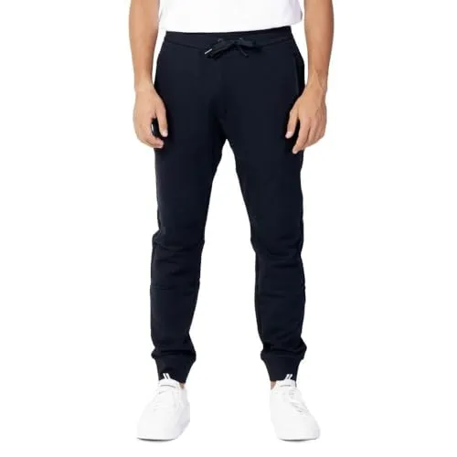 Armani Exchange Men's Drawstring Jogger mit Reißverschluss-Taschen - Wanderhosen mit elastischem Bund und Kordelzug, ideal für aktive Abenteuer und bequemes Tragen.