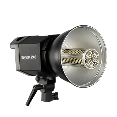 Walimex pro Videoleuchte mit moderner LED-Technik, 5000K Tageslicht, CRI 90+, 35 W Leistung, inkl. mit Gehäuse & Reflektor, ideal für Foto- und Videoaufnahmen