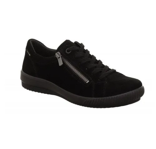 Legero Damen Tanaro Sneaker, Schwarz 0000, 40 EU - Damen-Sneaker mit herausnehmbarer Leder-Einlegesohle und strapazierfähigem Textilfutter. Komfortweite 'G' für optimalen Tragekomfort und einfacher Einstieg durch praktischen Reißverschluss.