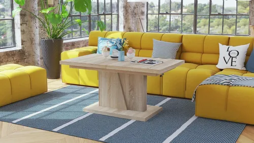 Mazzoni Grand Noir Ausziehbarer Couchtisch 120/180cm von Mazzoni