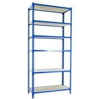 PROREGAL® Schwerlastregal GIANT MULI 250x80x30cm - Schwerlastregal mit 6 verstellbaren Fachböden, Traglast 150kg pro Ebene, extrem schneller Aufbau in nur 10-15 Minuten. Ideal für Werkstatt und Lager.