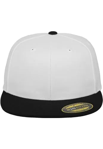Flexfit Erwachsene Mütze Premium 210 Fitted 2-Tone, Blk/Gry, S/M, 6210T
