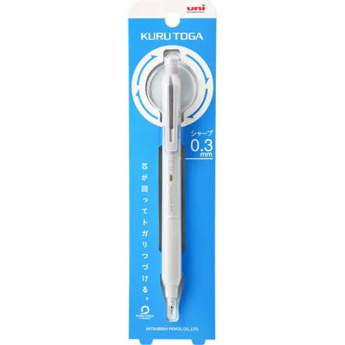 uni Kuru Toga KS Mechanical Pencil | 0.3 mm | Light Gray [M3-KS]