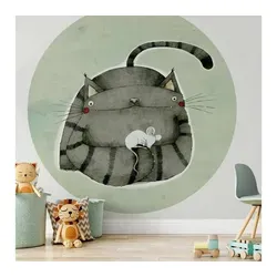 K&L Wall Art Fototapete Loske Katze liebt Maus von Wall Art