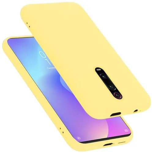 Cadorabo Hülle kompatibel mit Xiaomi Mi 9T / Mi 9T PRO/RedMi K20 / RedMi K20 PRO Hülle Silikon Handyhülle für Mi 9T / Mi 9T PRO/RedMi K20 Case aus flüssigem Silikon- Schutzhülle - Liquid GELB