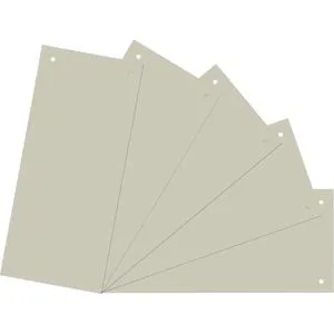 Brunnen Trennstreifen 106604080, grau, 180g/m² Karton, 24 x 10,5 cm, 100 Stück