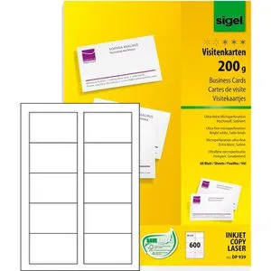 Sigel DP939 Visitenkarten 85x55 mm von SIGEL