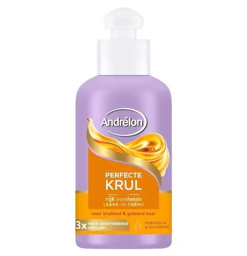29,13€/L- 6x Andrelon Leave-in Haarcreme m. Kokosöl,Glycerin-Perfect Curl- 200ml