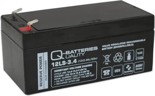 Ersatzakku für RBC35 AGM Batterie 12V 3,4Ah