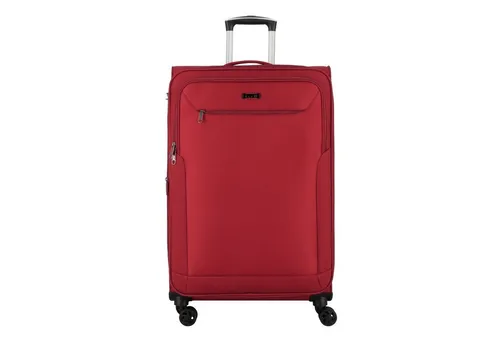 D&N Travel Line 6804 Koffer, 76 cm, 98L, Dunkelrot - Koffer 76 cm, ideal für Reisen, mit leichtlaufenden 4-Rädern und arretierbarem Teleskopgestänge für einfachen Transport. Perfekt für Unisex-Erwachsene.