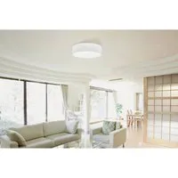 Eglo Pasteri Textil Deckenlampe - Elegante 3-flammige Deckenleuchte in Weiß - Lampen - Stilvolle Deckenleuchte mit 3 E27 Fassungen, ideal für gemütliche Wohnzimmeratmosphäre, dimmbar und aus hochwertigem Stoff und Stahl gefertigt.