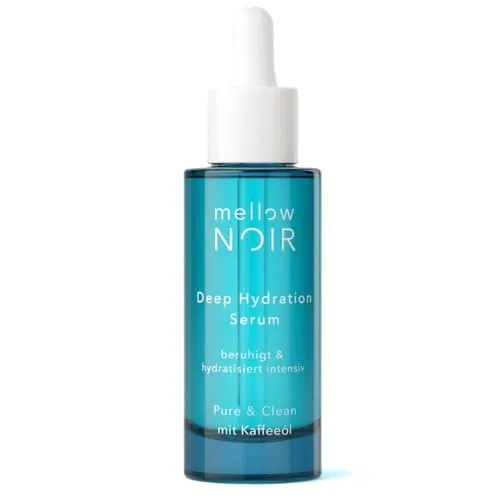 mellow NOIR Deep Hydration Serum 30ml – Intensives Feuchtigkeitsserum mit Aloe Vera - Erlebe sofort spürbare Feuchtigkeit mit unserem veganen Feuchtigkeitsserum. Ideal für trockene und strapazierte Haut, fördert es ein frisches Hautbild und unterstützt die Pflege. Frei von schädlichen Inhaltsstoffen – für bewusste Schönheit.