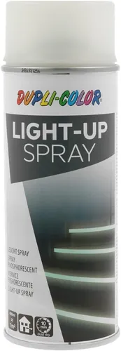 Leuchtspray Markierspray nachleuchtend 400ml - Dupli-Color Light-Up Effectspray - Sonstige, nachleuchtendes Markierspray in hell-gelb-grün für kreative Projekte und sichere Sichtbarkeit bei Dunkelheit.
