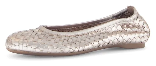 Gabor Ballerina, Schlupfschuh, Frühlingsschuh, Businessschuh mit tollem Flechtmuster