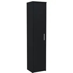 Matkam Möbel Hochregal, Schwarz, Holzwerkstoff, 40x182x35 cm, Wohnzimmer, Regale, Bücherregale