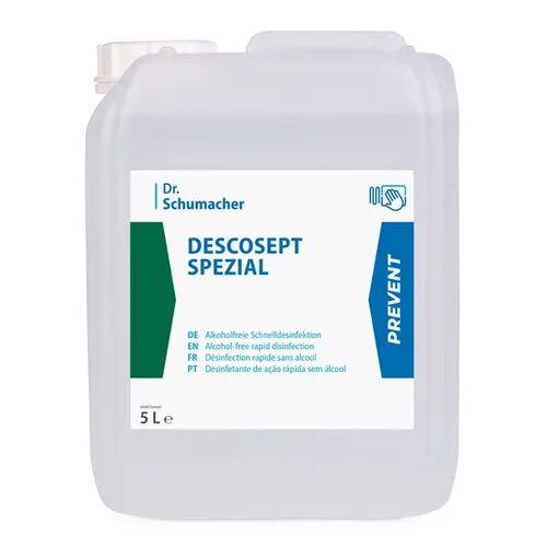 Flächendesinfektion Descosept Spezial (5 L) - PZN 07396805 - Bodenreiniger für effektive Flächendesinfektion, ideal zur Bekämpfung von Viren und Bakterien in sensiblen Bereichen.