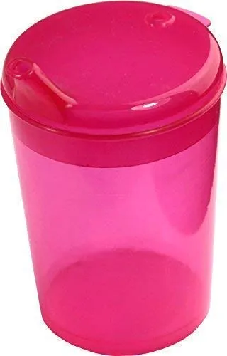 Medi-Inn+ Schnabelbecher Schabeltasse Trinkbecher 250 ml (Farbe: rot, Öffnung: 4 x 4 mm)