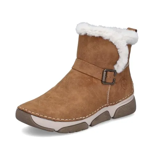Rieker Damen Klassische Stiefeletten 45966 - Wanderschuhe mit elegantem Keilabsatz, ideal für Übergangszeiten und bequem dank weichem Innenmaterial. Perfekt für stilvolle Outdoor-Aktivitäten.