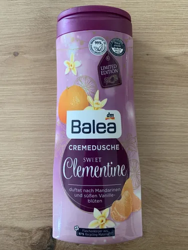 Balea Cremedusche Duschgel Sweet Clementine Mandarine & Vanille 300ml 29,97€/L