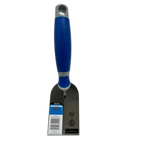 Profi Stukkateurkelle, Gipserspachtel, Kelle, Rutschfester Softgriff. 60 mm