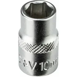 Stecknuss Sechskant 10mm 6 Kant 3/8' Kurz (cr-v)