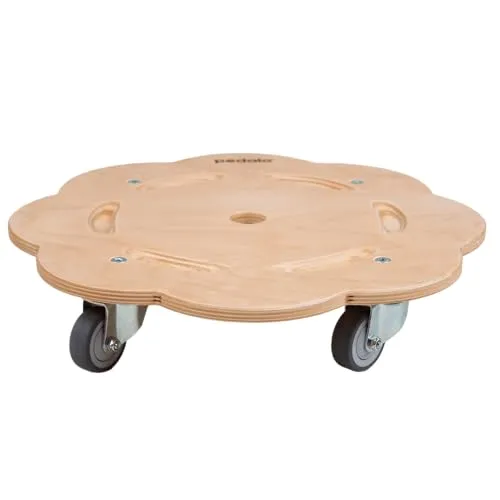 pedalo® Stapelbaustein Rollflitzer/passgenaues Rollbrett für Stapelstein/Mehrwert durch Fahren und Rollen/Kinder ab 2 Jahre/Mehr Spaß und Spielmöglichkeiten