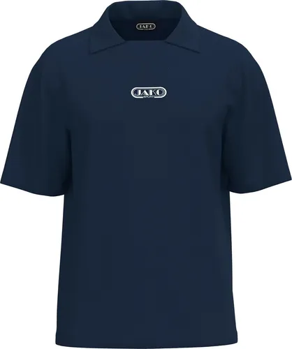 Jako Polo Wardrobe - Marine, Größe XS - Stylisches Oversize-Polo in Marine mit Retro-Logo von JAKO. Hergestellt aus hochwertiger Baumwolle und ideal für den modernen Freizeitlook.