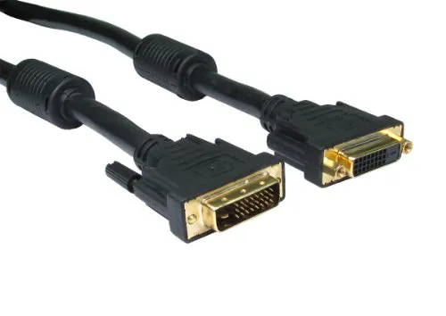 DVI-D 24+1 Männlich Zum Weiblich Doppelt link Vergoldeten Verlängerung Kabel 2 m [2 Meter]
