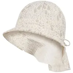 Smarilla Schirmmütze Babymütze Mädchenmütze Sommerhut Musselin - Schiebermützen mit Nackenschutz aus atmungsaktivem Musselin - ideal für warme Tage, sorgt für optimalen Sonnenschutz und angenehmen Tragekomfort.