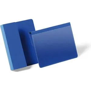 Durable Kennzeichnungstasche 172107 A6 quer in blau von DURABLE
