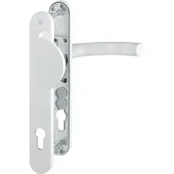 HOPPE Wechselgarnitur LIÈGE auf Schmalschild 36 mm - Türsicherungen mit PZ-Profilzylinder, ideal für moderne Türen, bietet hohe Sicherheit und stilvolles Design mit fester Außengriffplatte.