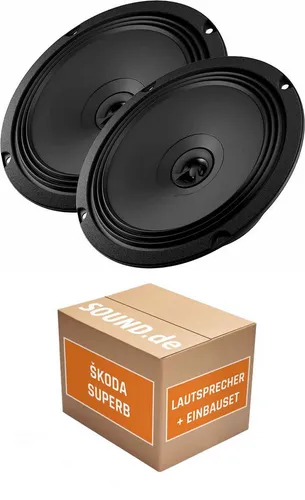 Audison APX 6.5 Lautsprecher Set für Skoda Superb III Typ 3V - Komplettset für den Austausch der Frontlautsprecher in Ihrem Skoda Superb III Typ 3V (2015-2023). Einfache Installation mit Adapterringen und Stromdieben für optimalen Klang und Passgenauigkeit.