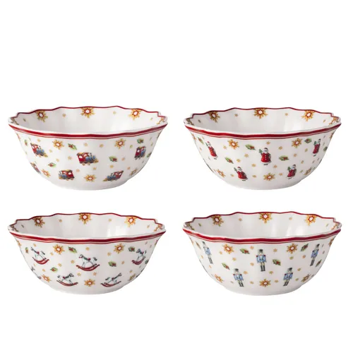 Villeroy & Boch Toy's Delight Jubiläums-Schalen - Schale, 14.90 cm, 0.28 l, im festlichen Design, ideal für die festliche Tischdekoration oder als Geschenkset.
