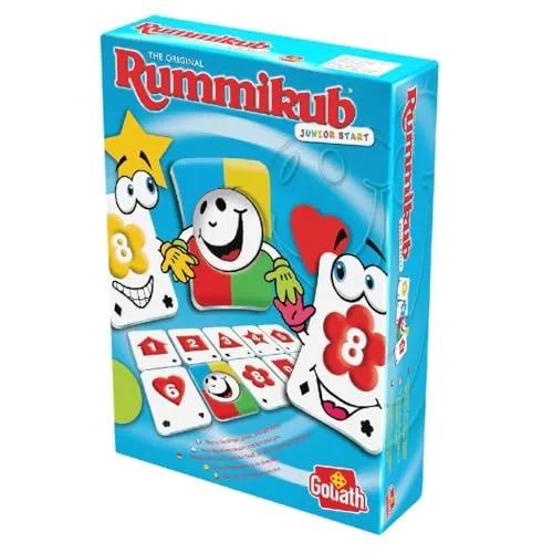 Rummikub The Original Junior Travel für Kinder ab 4 Jahren Reisespiel für 2 bis 4 Spieler