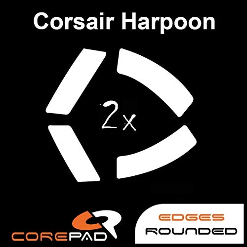 Corepad Skatez - PRO 163 Ersatz Mausfüße/Replacement Mouse Feet kompatibel mit Corsair Harpoon Wired/Harpoon Wireless Replacement Mouse Feet