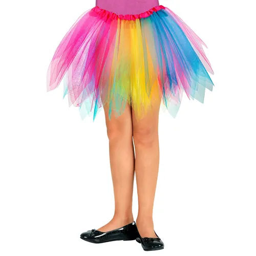 Tüllrock mit Glitzer Bunt 30cm Ballerina Tutu Unterrock Balletttänzerin Tanzrock