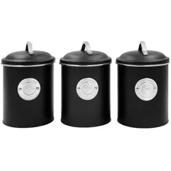 3er Set Vorratsdosen (Coffee Sugar Tea) - 16x11cm - 3x 1 L - Aufbewahrungsdosen